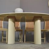 Table and 6 chairs by Mario Sabot from the 70s