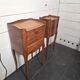 Pair of Louis XV style bedside tables in cherry wood.