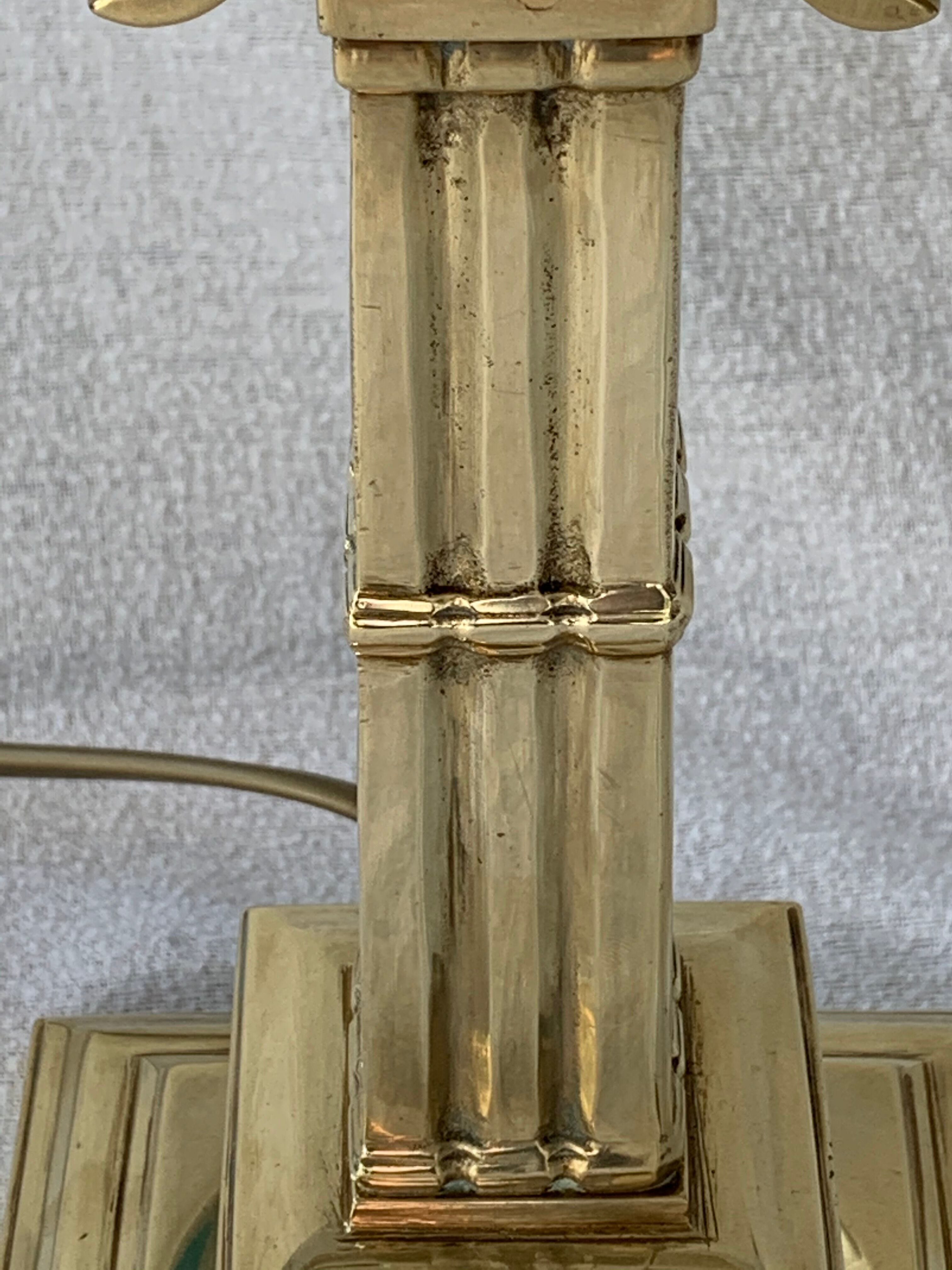 Lucien Gau's gilded bronze water bottle lamp Directoire style, 20th century