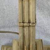 Lucien Gau's gilded bronze water bottle lamp Directoire style, 20th century