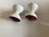 Set de 2 coquetiers diabolo en faience 1960 Space Age