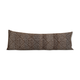 Anatolian long bedding kilim pillow, ethnic vintage handmade hippie cushion cover
