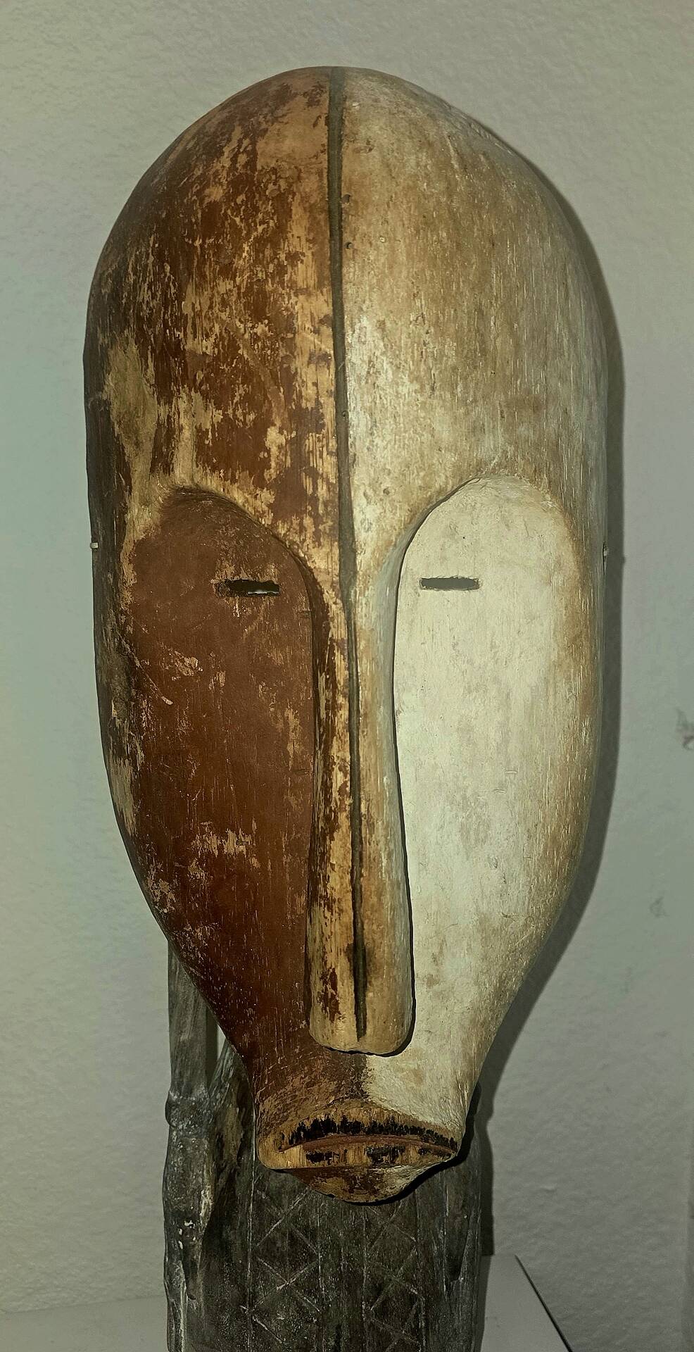 Masque africain fang début 20e-eeuwse #statue #tribus #lega