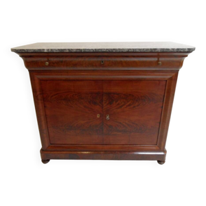 Buffet en acajou ancien - dessus marbre