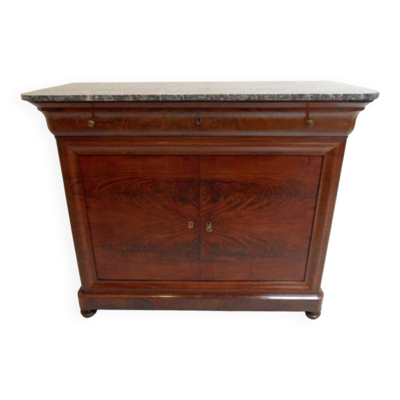 Buffet en acajou ancien avec dessus en marbre