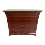 Antique mahogany sideboard with marble top