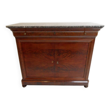 Antique mahogany sideboard with marble top