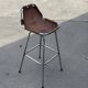 Tabouret de bar vintage Dal Vera sélectionné par Charlotte Perriand design 'Les Arcs'