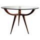 Mid-Century Italian Wooden Coffee Table, Attr. To Melchiorre Bega, Italy, 1950s
