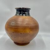 Vase Pierre Dignan 70s Earth Pyritée