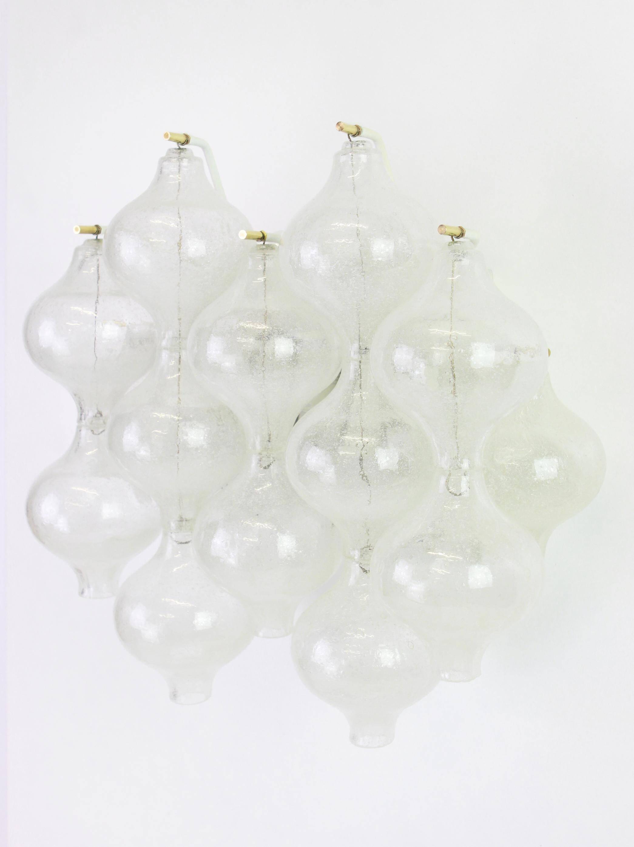 Pairs of large wall sconces 'Tulipan' Kalmar, Austria, 1970s