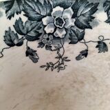 Antique salad bowl from Moulin des Loups, blue Marie-Louise pattern