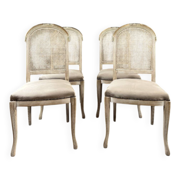Suite de quatre chaises, XXe Siècle