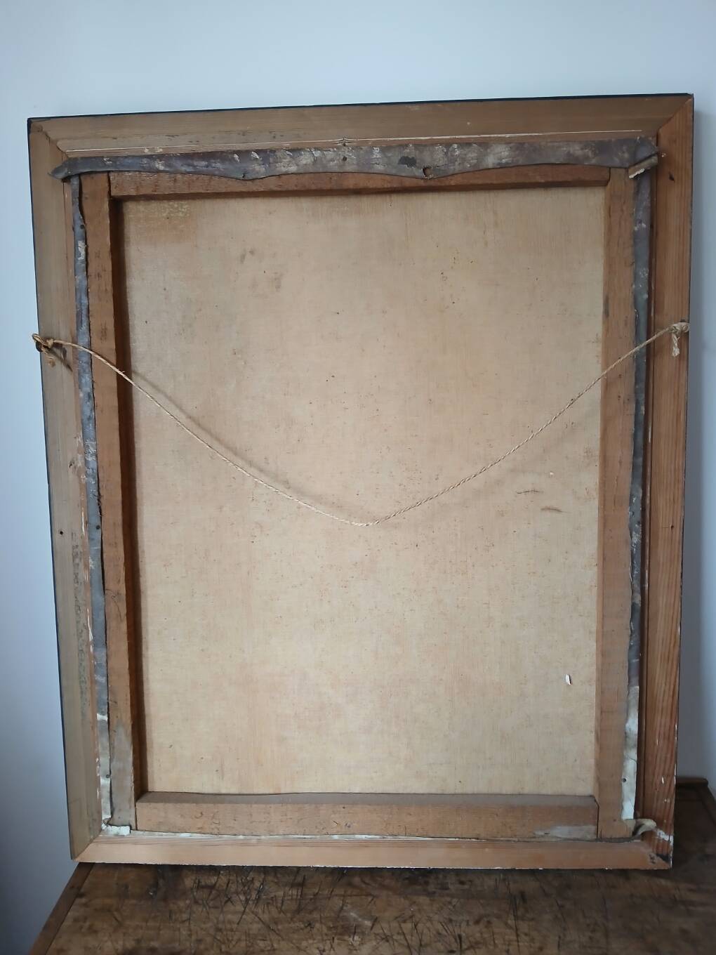 Signed painting - oil painting - bouquet of yellow pompoms