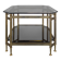 80s brass and smoked glass coffee table