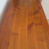 Rustic buffet in Louis XV-Regency style, dovetailed, cherry wood finish, solid wood.