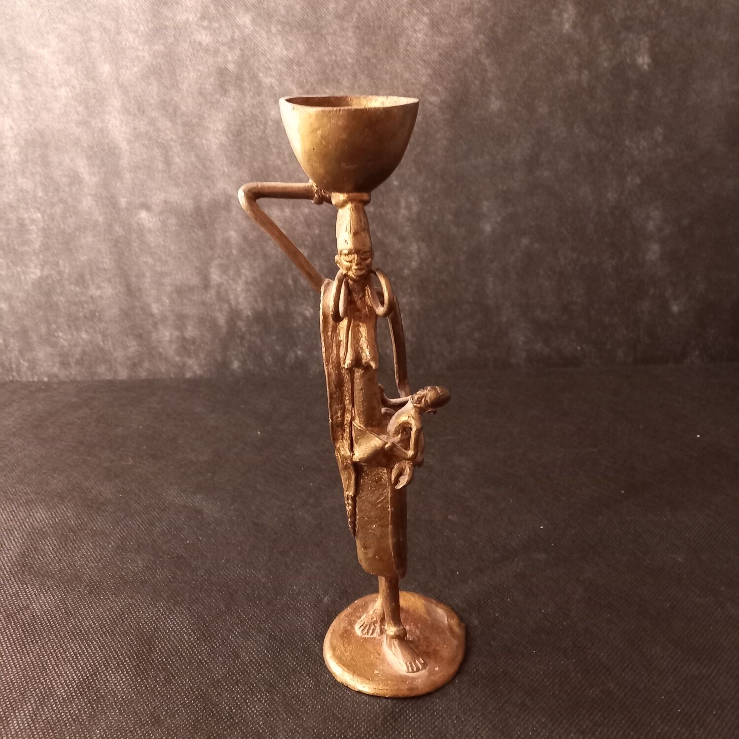 African bronze statue