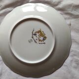 Assiette reproduction vieux moustier 18e siècle
