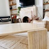 Table basse en travertin "Œil" Roche Bobois