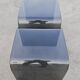 Pair of Waterfall nesting tables in tinted glass attributed to FIAM 1980s.