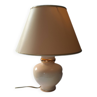 Gold and cream lamp
