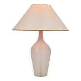 Vintage Italian Frosted Glass Bottle Floor Lamp, 1970s