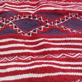 Handmade multi-coloured red carpet