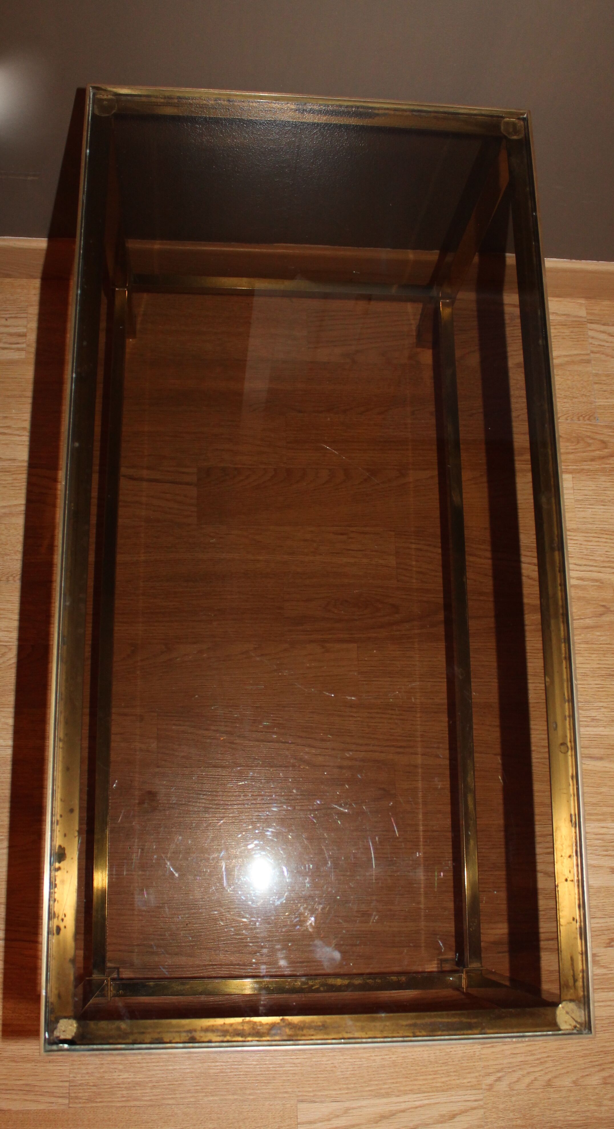 Set of 2 tables 60s/70s vintage brass