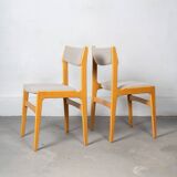 Set of 2 Danish Chairs by Erik Buch made of Oak