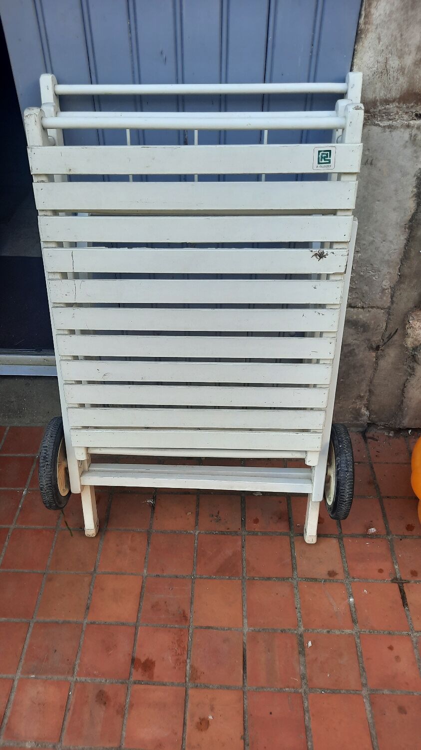 Vintage wood garden cart