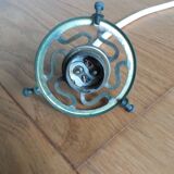 Opaline pendant light with claw and ceiling rose