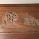 Chinese wedding chest in carved wood