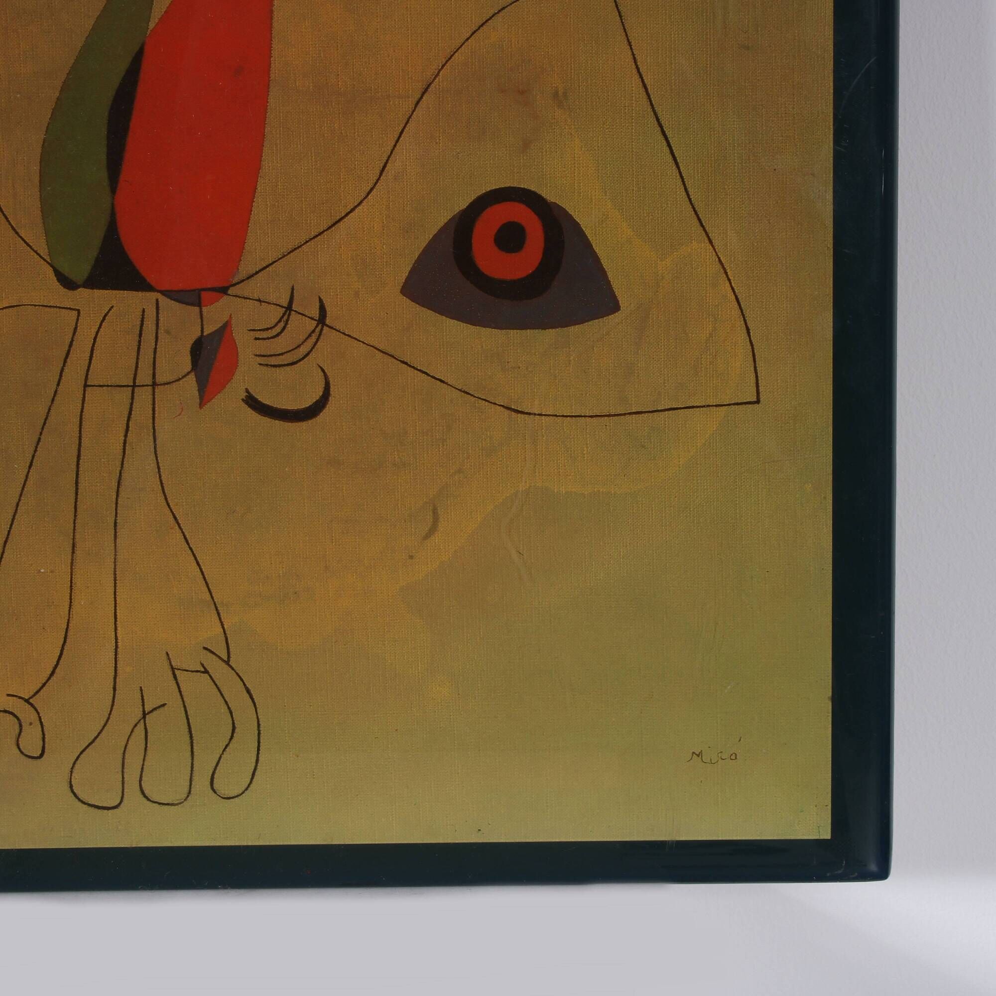 1970s Artwork after Miro’s “Women and Birds at Sunrise”