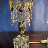Paire de lampes cristal des années 80