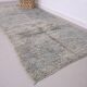 Pale Vintage Moroccan Rug 137 x 295 cm - Berber Wool Rug - Handmade Rug