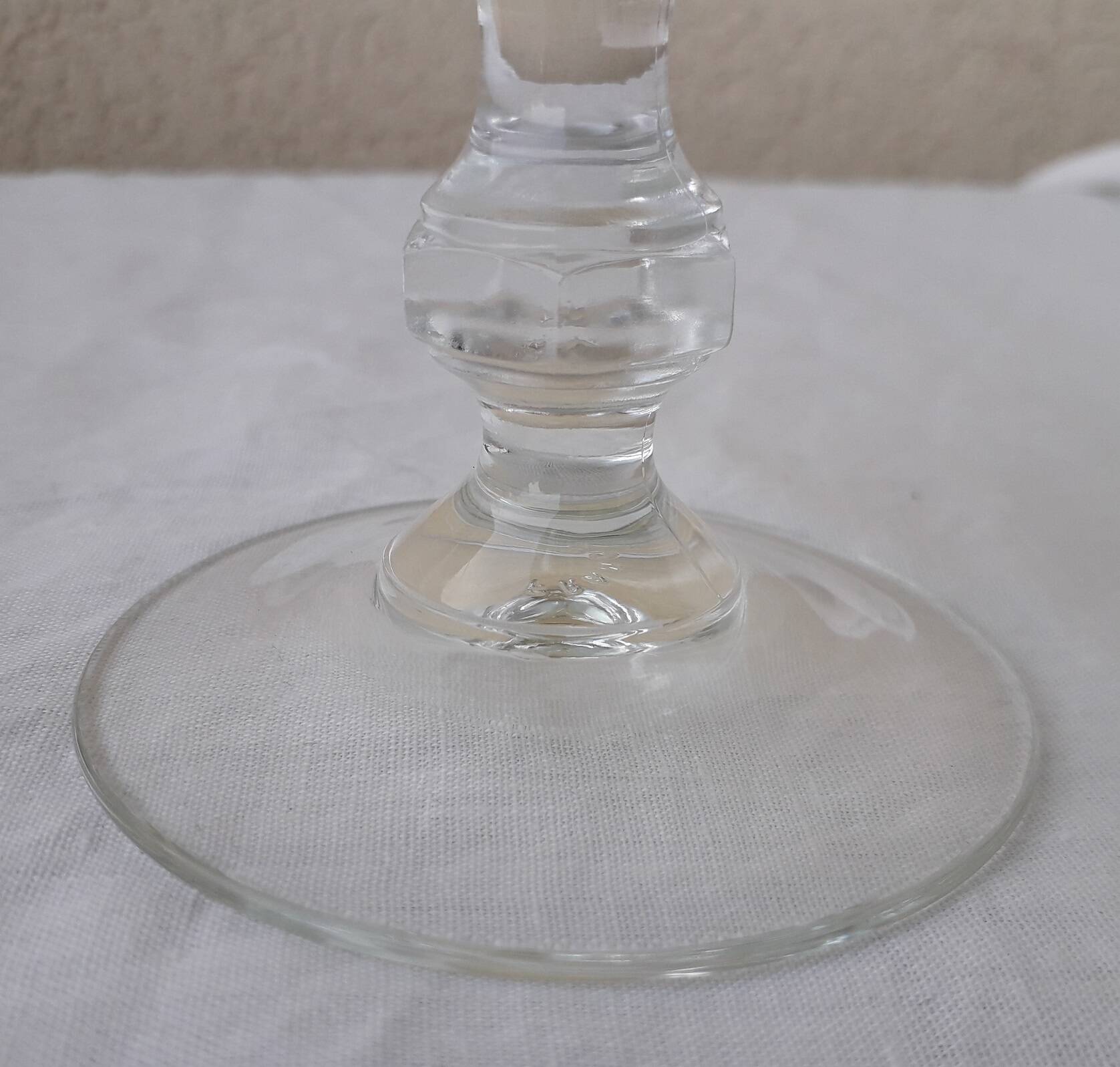 6 verres à pied Quadrille