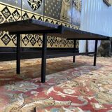 Table basse 1950/1960 en fer et marbre