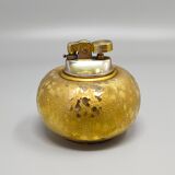 1970s Exquisited Handcrafted Smoking Set in Ceramic and Gold Leaf. Made in