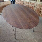 Oval rosewood table