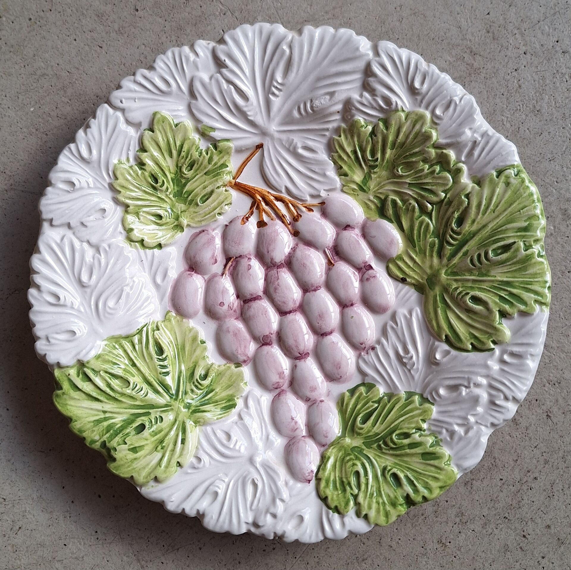 Set of majolica plates Made in Italy