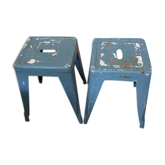 Paire de tabourets Tolix