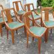 Suite de 6 chaises gondole Art Déco 1930