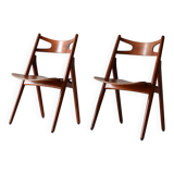 Paire de chaises CH29 de Hans J. Wegner