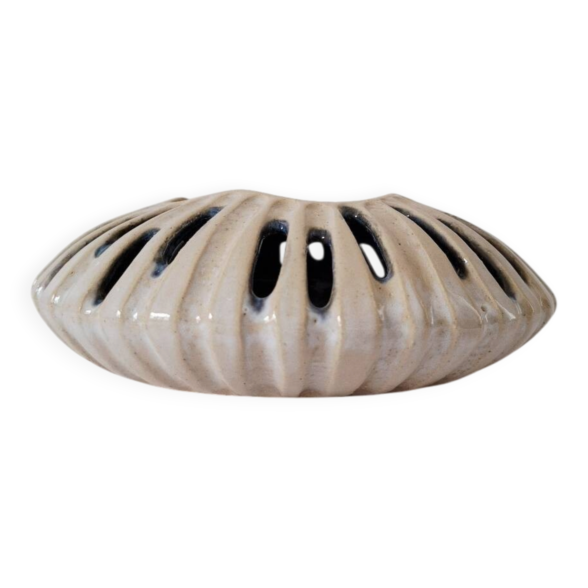 Vintage ceramic openwork vase