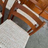 Mid-century Danish chairs model 84 by Niels O. Møller for J.L. Møllers, 1960s, set of 6