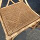 Pair of rattan chairs Italian work