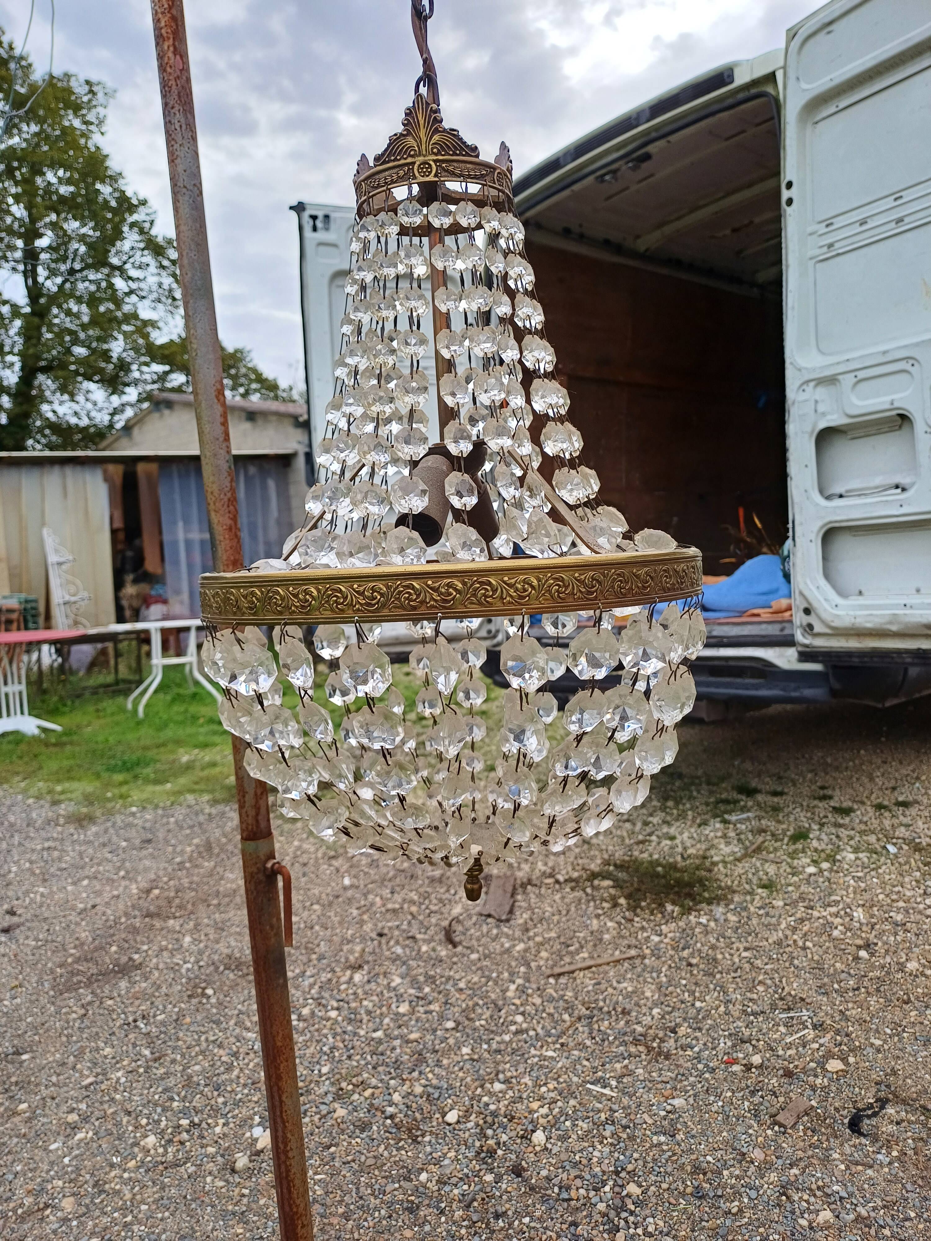 Hot Air Balloon Chandelier with Tassels