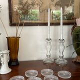 Vintage crystal coasters