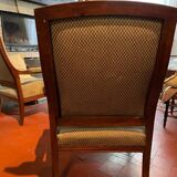Fauteuils style classique velours vert de gris année 50