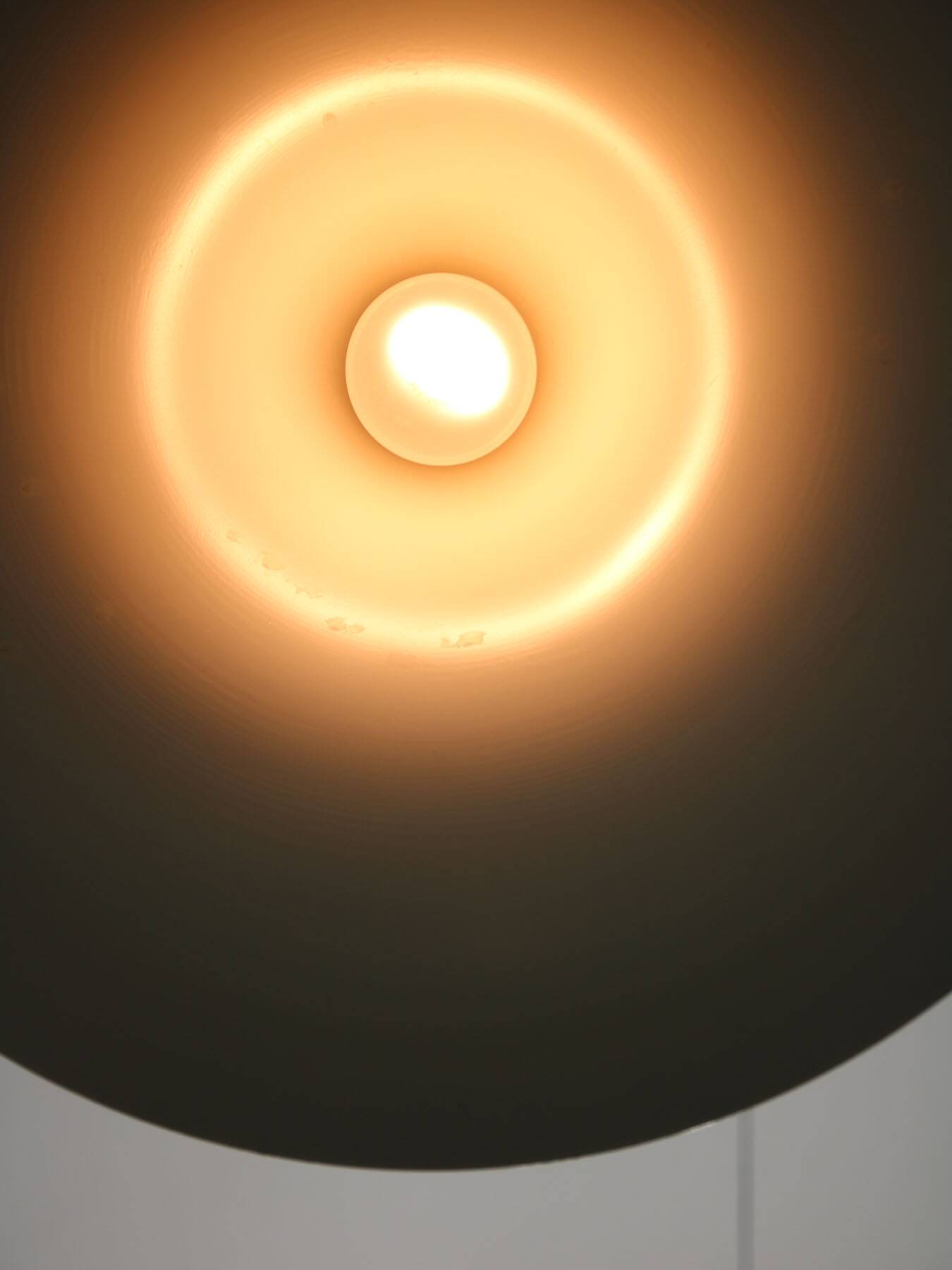 Danish White Trumpet Pendant Lamp by Claus Bonderup & Torsten Thorup